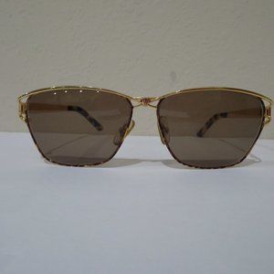 Vintage Laura Biagiotti 80's FAB Gold Sunglasses